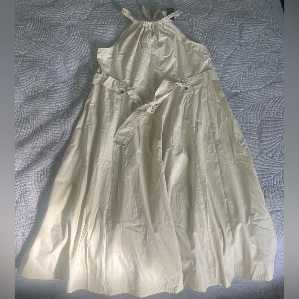 Light Beige Banana Republic Midi Dress